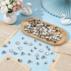 120 pièce d'emembouts de cordon en alliage de 3 styles&nbsp;FIND-WR0013-12