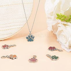 Подвесные украшения из сплава эмали&nbsp;HJEW-NB0001-33