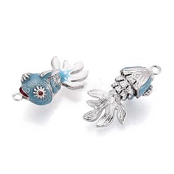 Pendentifs d'émail en laiton &nbsp;X-KK-T071-27P-04