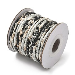 Круглые шнуры из искусственной кожи с леопардовым принтом&nbsp;LC-S020-01E