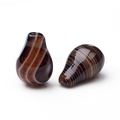 Натуральный полосатый агат / полосатые агатовые бусы&nbsp;G-L514-002C