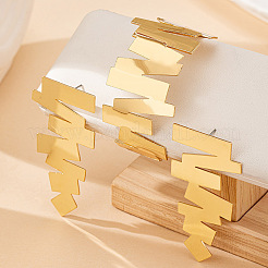 Набор из браслета-манжеты и серег-гвоздиков из сплава неправильной геометрии&nbsp;FS-WG4DB26-01