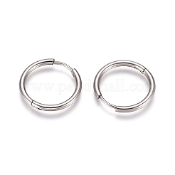 Серьги-кольца Huggie Hoop из нержавеющей стали 304&nbsp;EJEW-G272-02-16mm-P