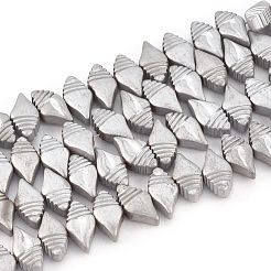 Гальванизировать немагнитных синтетический гематит бисер пряди&nbsp;G-T061-173