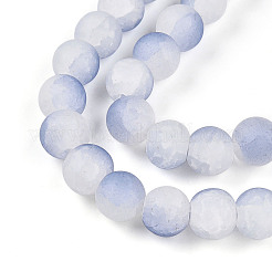 Стеклянные бусины кракле &nbsp;X1-GLAA-N009-10mm-07