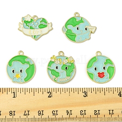 10 шт. 5 стиля подвески из сплава эмали&nbsp;ENAM-FS0002-18