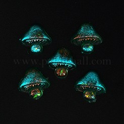 Кабошоны из светящейся смолы в виде грибов&nbsp;MRMJ-TAC0009-07F