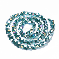 Гальванические стеклянные бусины&nbsp;EGLA-Q091-14mm-B06