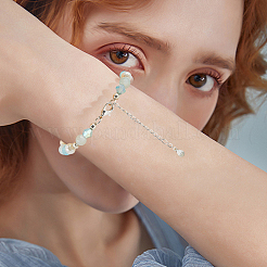 10 шт. 925 конца из стерлингового серебра с удлинительными цепочками и подвесками-капельками&nbsp;STER-BBC0008-98