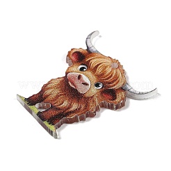 Непрозрачные акриловые подвески&nbsp;MACR-D036-01B