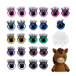 22 пакетик 11-х цветных безопасных глаз из смолы для изготовления кукол&nbsp;DIY-PH0031-81