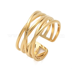 Mehrschichtige offene Manschettenringe aus Edelstahl 304&nbsp;LS-RJEW-Z077-01G-04