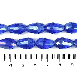 Прозрачные стеклянные бусины гальваническим пряди&nbsp;EGLA-T6mm-B11