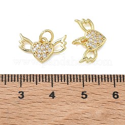 Pendentifs en laiton zircon cubique transparent&nbsp;KK-T085-16A-G