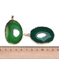 Естественно агат большие кулоны&nbsp;KK-F868-29G-05