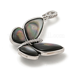 Pendenti in zirconi cubici trasparenti in micro pavè di ottone&nbsp;KK-L211-020P-01