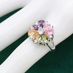 Цветочные латунные подвески с кубическим цирконием&nbsp;FS-WG38B31-02