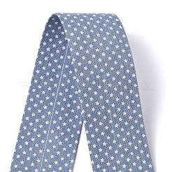 Лента из хлопка и льна длиной 5 м со звездным принтом&nbsp;LS-OCOR-K008-01C-02