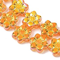 Стеклянные бусины с гальваническим покрытием &nbsp;EGLA-P069-02A-AB08