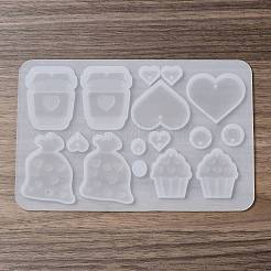 Stampo in silicone per orecchini d'amore di San Valentino&nbsp;SIL-B049-01
