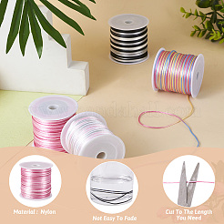 4 рулон двухцветного сегментного окрашенного нейлонового шнура&nbsp;NWIR-TA0001-07
