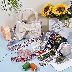 30 ярд двухцветной полиэстеровой ленты с принтом&nbsp;OCOR-PH0006-81B