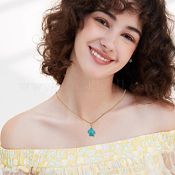 50шт подвески из окрашенной синтетической бирюзы&nbsp;PALLOY-AB00113