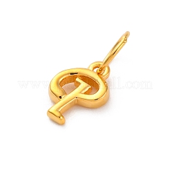 925 ciondolo a forma di lettera in argento sterling con anelli di congiunzione&nbsp;LS-STER-R008-01G-P