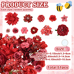 3 сумка 3 стиля тканевый цветок&nbsp;DIY-SP0005-72D