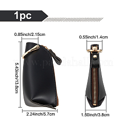 Чехол для ключа автомобиля на молнии из искусственной кожи&nbsp;AJEW-WH0348-14A