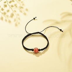 Браслет из плетеных акриловых бусин&nbsp;BJEW-JB08552-01