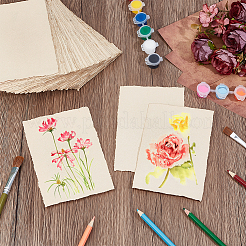 50 papier aquarelle en pâte de bois&nbsp;DIY-WH0671-347B