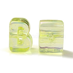 УФ-покрытие радужными переливающимися акриловыми бусинами&nbsp;OACR-C012-02B-1