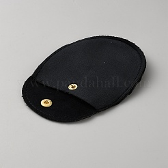 Borse portagioielli in velluto con bottone a pressione&nbsp;ABAG-WH0046-67D