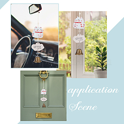 Фарфоровые колокольчики манэки-нэко&nbsp;HJEW-WH0068-03B