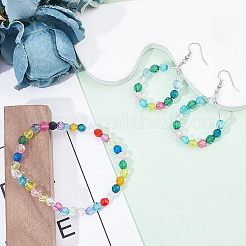 900 pz 15 colori perline acriliche trasparenti&nbsp;TACR-FH0001-10