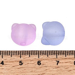 Gefrostet transparent Acrylperlen&nbsp;FACR-C001-01E