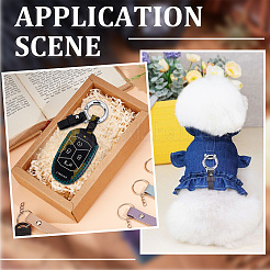 10 шт. 5-х цветные подвесные украшения из искусственной кожи&nbsp;KEYC-SC0001-39P