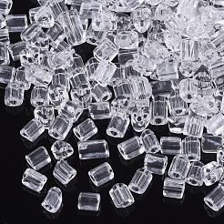 Perles en verre transparentes&nbsp;SEED-S039-01A-01
