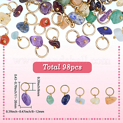 98 шт. 7 стиля подвески из натурального камня&nbsp;FIND-SC0020-25