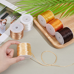 6 rouleau de cordon satiné en nylon bicolore&nbsp;NWIR-AR0001-06