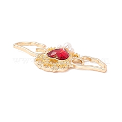 Pendenti con strass in lega di placcatura a cremagliera&nbsp;LS-FIND-G016-02G-03