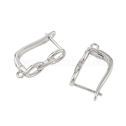 Componenti per orecchini a cerchio in ottone Shegrace&nbsp;XGRQ79362-944P