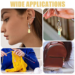 24 шт. 6-х цветная подвеска в виде медведя из смолы&nbsp;HJEW-CA00093