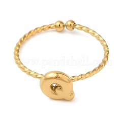Anillos de puño abiertos de acero inoxidable 304&nbsp;RJEW-K261-02G-Q