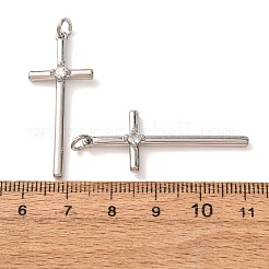 Ciondoli in ottone con pavé di zirconi chiari&nbsp;CU-CBA2907-01C-P