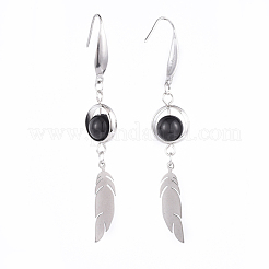 Orecchino pendente in acciaio inossidabile 304&nbsp;EJEW-JE03491-03