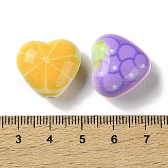 Печатные непрозрачные акриловые бусины&nbsp;MACR-F087-05