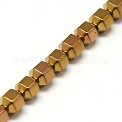 Chapelets de perles en hématite synthétique sans magnétiques&nbsp;G-I095-02
