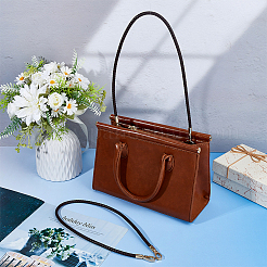 Плетеные ручки сумки из искусственной кожи&nbsp;PURS-WH0005-96A-04G